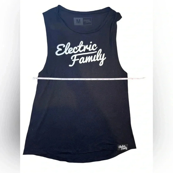 Electric Family Womens Black Tank Top, Size medium - Picture 4 of 5